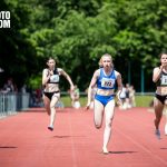 Im Fokus im 100m-Sprint der Frauen: Helen Marhoefer (TSV SCHOTT Mainz / #322); Stadionfest der LG Moerfelden-Walldorf am 03.06.2021 in Moerfelden (Hessen); Foto: Raphael Schmitt / SCHMITT-SPORTFOTO.COM